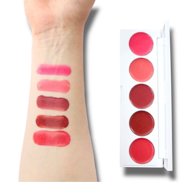 🎄SALE! Seraphine Botanicals Rhubarb & Rose Creamy Lip & Cheek Palette - Picture 3 of 7